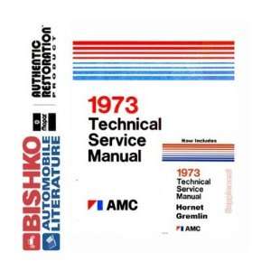  1973 AMC GREMLIN HORNET MATADOR Service Shop Manual CD 