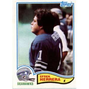  1982 Topps # 247 Efren Herrera Seattle Seahawks Football 
