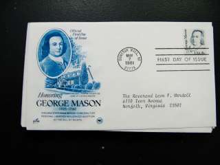 US 550 First Day Covers Cachet Addressed  