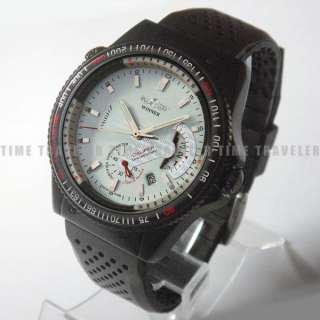 NEW AUTOMATIC MECHANICAL SILICON MENS WRIST WATCH DATE  