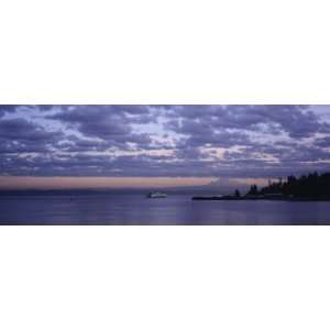  Clouded Sky Over the Sea, Elliott Bay, Puget Sound 