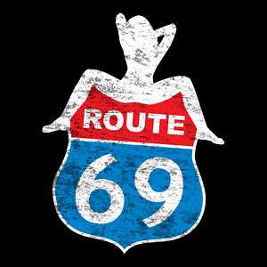 ROUTE 69 Cool Funny Sexy Road Warrior Trucker T Shirt  