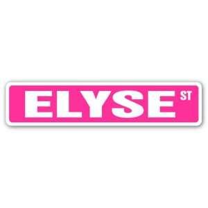  ELYSE Street Sign name kids childrens room door bedroom 
