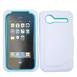 HTC Droid Incredible 2 II ADR6350 ADR 6350 Light Blue Silicone Skin 