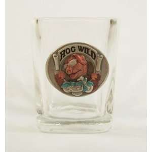  Hog Wild Pewter Embler 1.5 Ounce Square Shot Glass 
