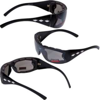 Spits Triple Play Foam Padded Motorcycle Terminator Goggles Sunglasses 