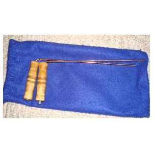  Wooden Handled Dowsing Rods with Bag 