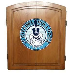  Officially Licensed College Dart Board Cabinet: Sports & Outdoors