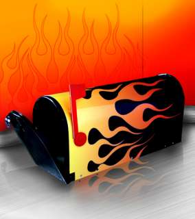 Aesthetic Finishers Hot Rod Flamed Mailbox  