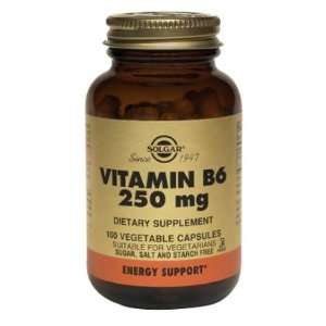  Vitamin B6 250 mg 100 Vegetable Capsules Health 