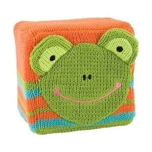  Frog KNIT 4 Rattle Block by Rich Frog Baby