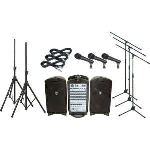  Fender Passport 500 Pro PA Package with 3 Mics Musical 