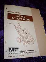 Massey Ferguson 255 Rotary Tiller Parts Manual  