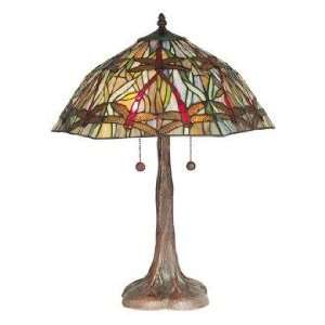  Dale Tiffany Pegria Art Glass Table Lamp: Home Improvement