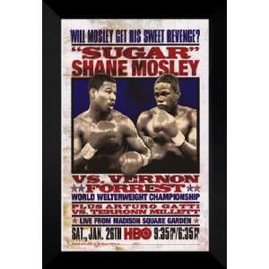  Shane Mosley vs. Forrest 27x40 FRAMED Boxing Poster