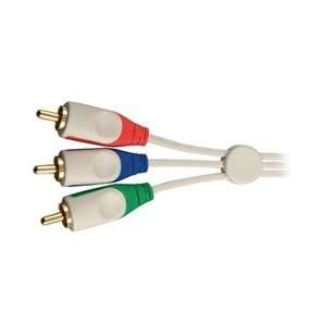 Flat Component Video Cable Compact Connector Hides Easily Behind Flat 
