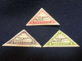 Liberia   1936 Triangle Airmail Stamp set  