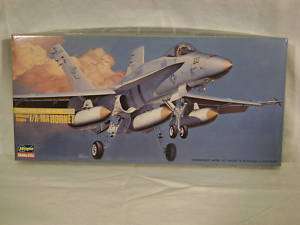 HASEGAWA F/A 18A HORNET PLASTIC AIRPLANE MODEL KIT  