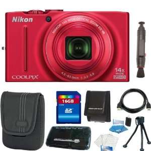   Full HD 1080p Video (Red) + 16GB Deluxe Accessory Kit