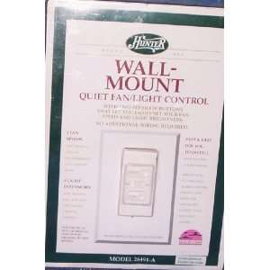  Wall Mount Quiet Fan/Light Control