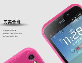   TPU Cover Case + LCD Guard For Alcatel One Touch OT 995 Ultra OT995 MF