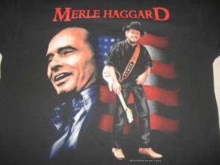 vintage 1994 MERLE HAGGARD LEGEND CONTINUES T Shirt XL country concert 
