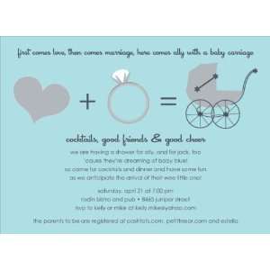    Love + Marriage Bali Baby Shower Invitations: Home & Kitchen