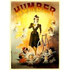  Humber Giclee Vintage Bicycle Poster 