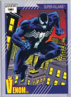1991 MARVEL Trading Card   VENOM #58   Super Villains  
