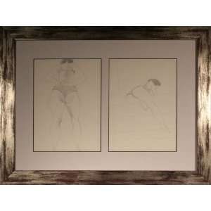   Woman Figure   Pencil Drawing   Gene Szafran   19x26