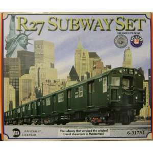  Lionel 31751 MTA R 27 Subway V2: Toys & Games