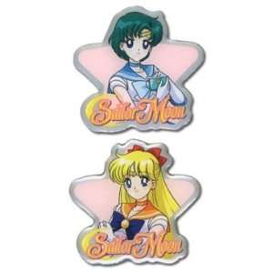  Sailor Mercury and Sailor Venus Sailor Moon Pins Set of 2 