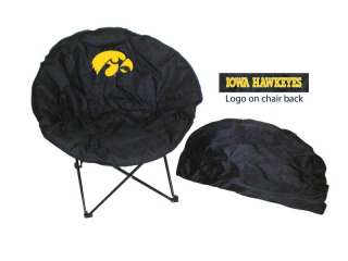   Hawkeyes NCAA Ultimate Adult Folding Round Sphere Chair Lounger  