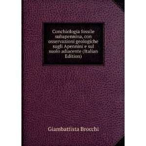  sul suolo adiacente (Italian Edition) Giambattista Brocchi Books