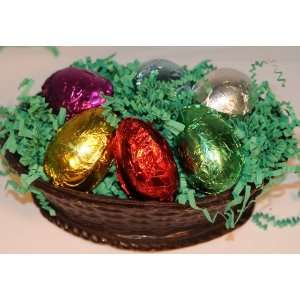 Chocolate Decadence Solid Chocolate Easter Basket Filled with Solid 