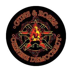 GUNS N ROSES CHINESE DEMOCRACY BUTTON 