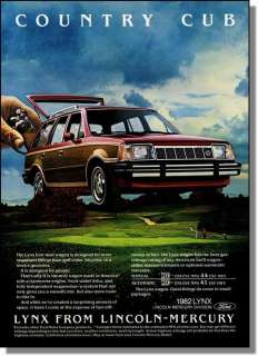 1982 Linconln Mercury Lynx Wagon Automobile   Print Ad  