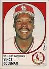 1988 Vince Coleman Cardinals Panini Stickers #394