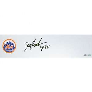  Dwight Gooden Autographed Pitching Rubber with 85 CY 