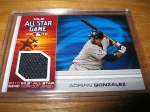 TOPPS 2010 ALLSTAR STITCHES CARD ADRIAN GONZALEZ #AS AG  