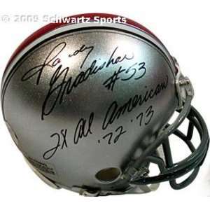  Randy Gradishar signed Ohio State Buckeyes Mini Helmet 2x 