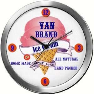  VAN 14 Inch Ice Cream Metal Clock Quartz Movement Kitchen 