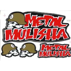  Metal Mulisha Helmet Vinyl Decal Sticker Sheet M06 