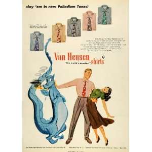  1949 Ad Van Heusen Shirts Palladium Tone Phillips Jones 