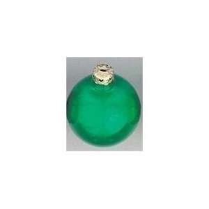 Pack of 4 Pearl Green Glass Ball Christmas Ornaments 3.25:  