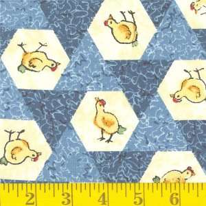  45 Wide Hen Party Coop Fabric By The Yard Arts, Crafts 
