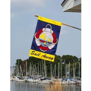  Sail Away Applique Flag (Regular): Patio, Lawn & Garden