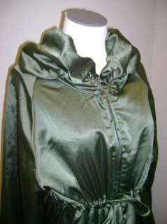 Cha Cha Vente Olive Green Zip Drawstring Jacket NWT $50  