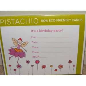 Pistachio Eco Friendly Note Cards**FAIRY BIRTHDAY PARTY**10 