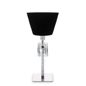    Baccarat Torch Lamp With Black Shade By Arik Levy